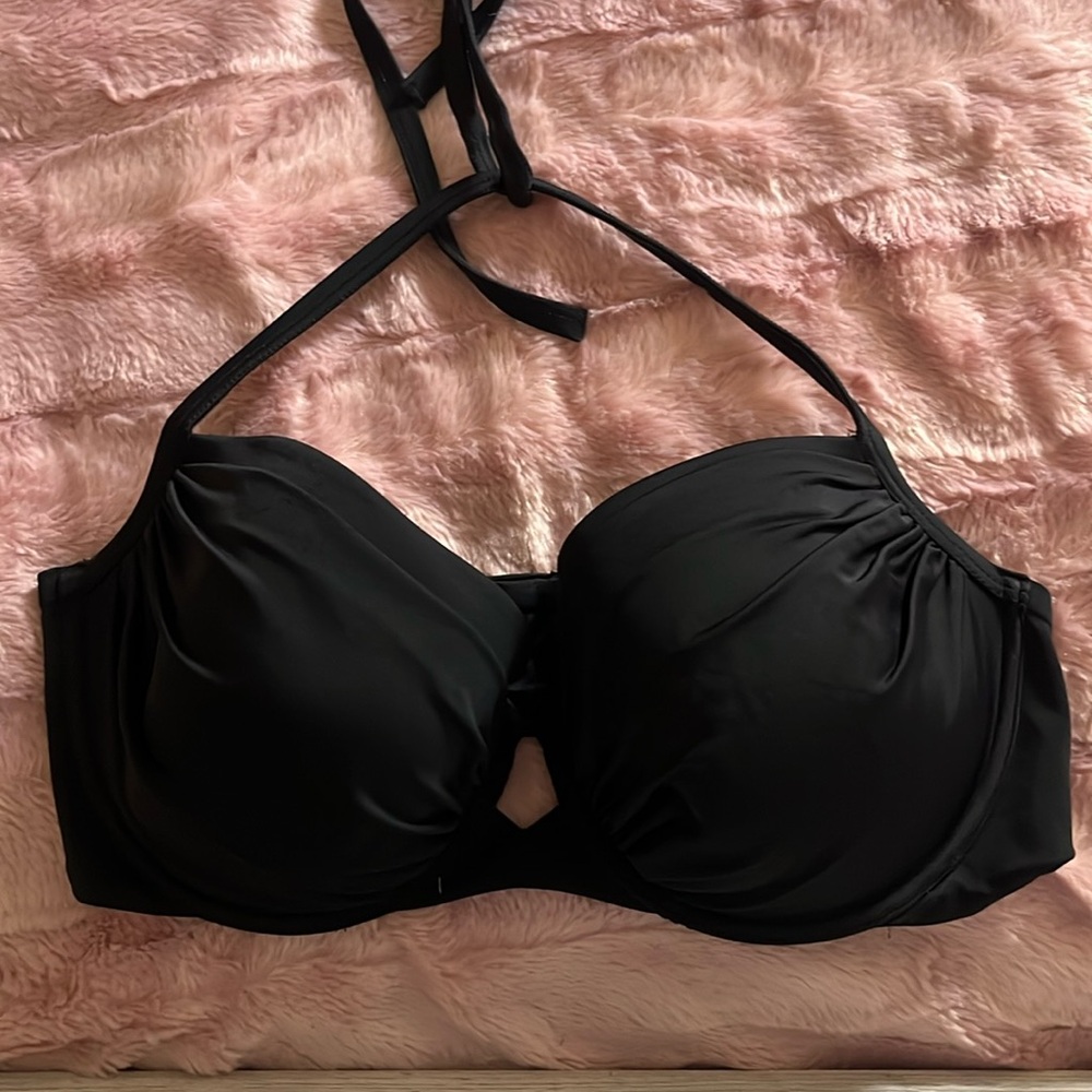 Black Victoria’s Secret Bikini Top Size DD